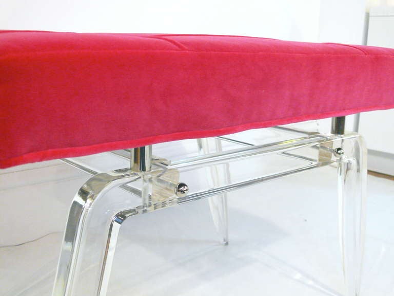 Contemporary Pair of Lucite Formation Benches