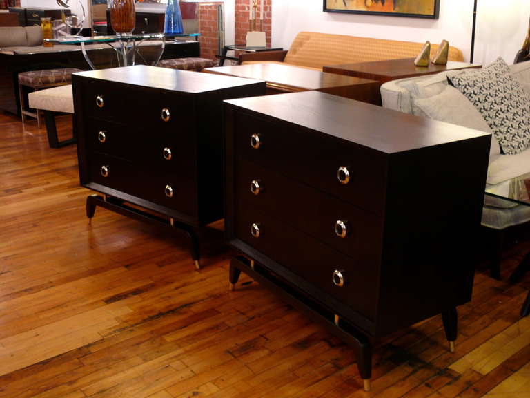 American Pair of Formation Three-Drawer Chests For Sale