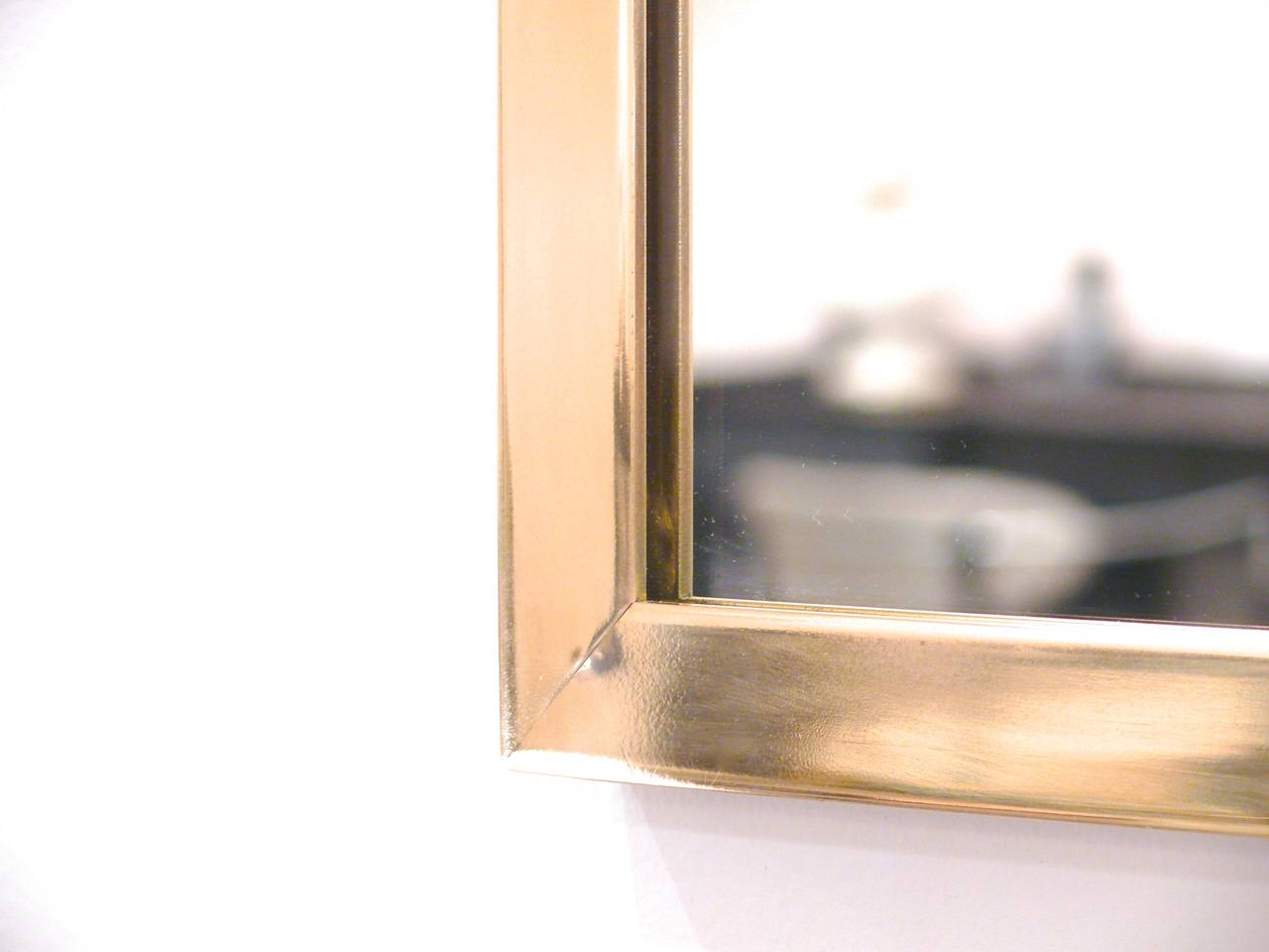 CF MODERN Custom Solid Brass Square Mirror For Sale 2