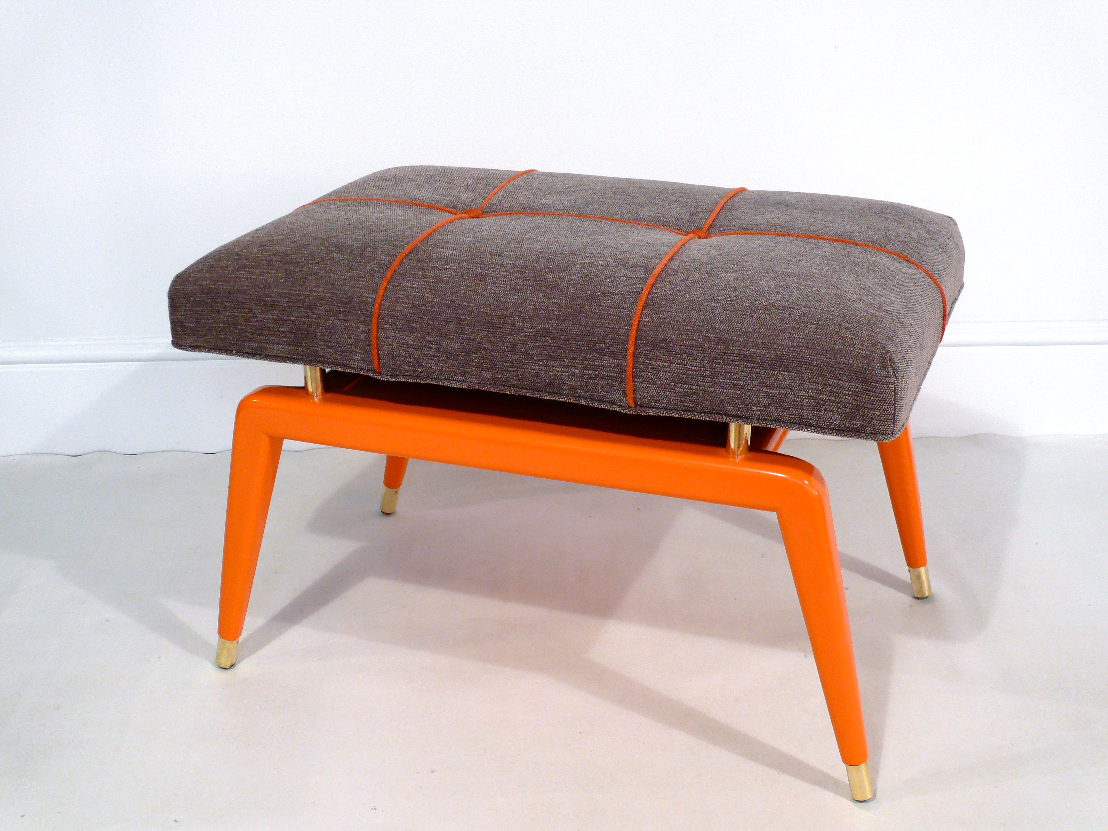 Pair of 'Hermes' Orange Formation Benches