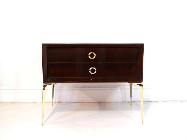 Stiletto Double-Drawer End Table