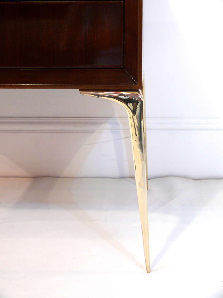 American Stiletto Double-Drawer End Table For Sale