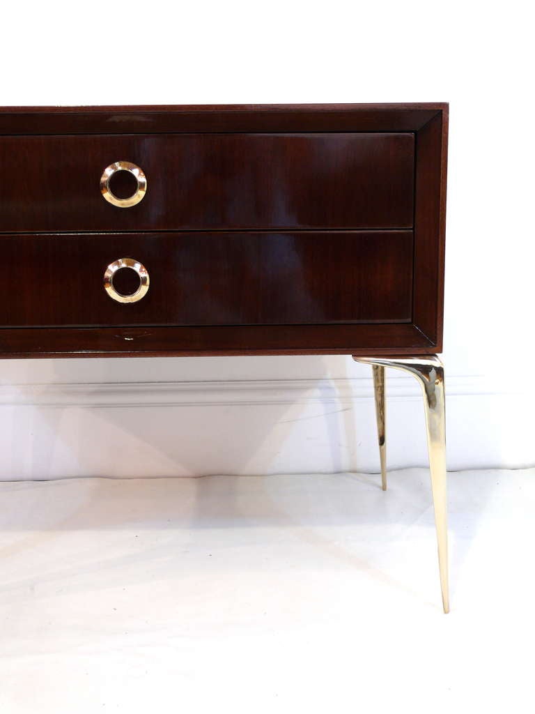 Stiletto Double-Drawer End Table In New Condition For Sale In New York, NY