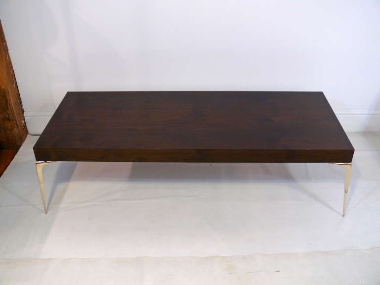 Brass Stiletto Coffee Table For Sale
