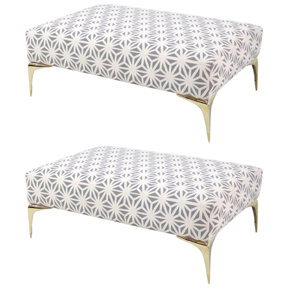 Pair of Stiletto Footstools For Sale