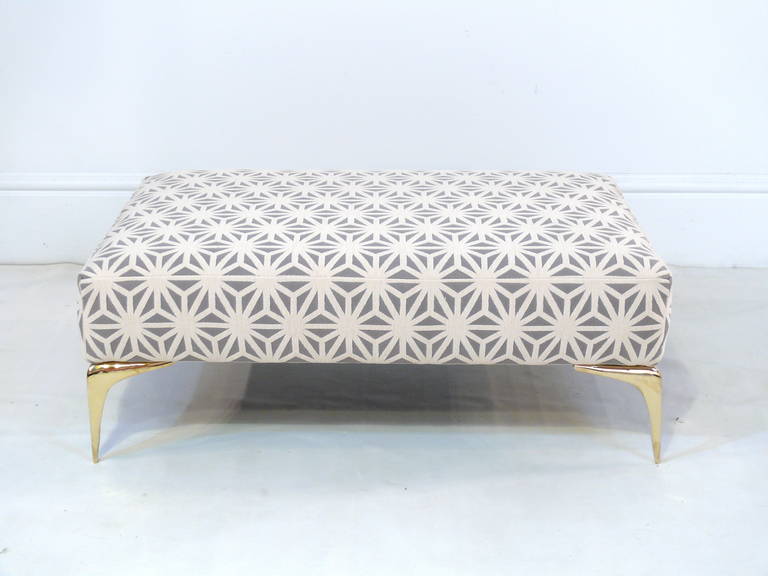Mid-Century Modern Pair of Stiletto Footstools For Sale