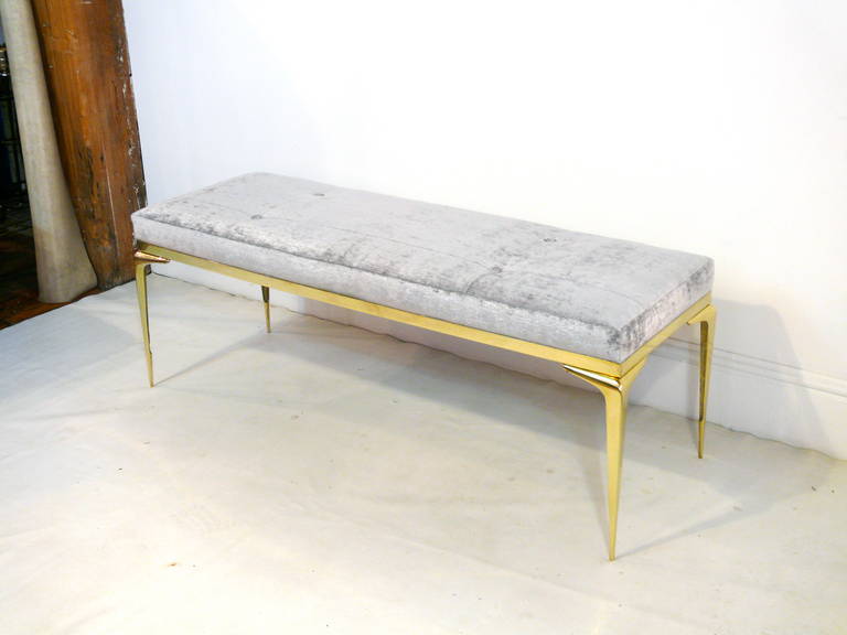 CF MODERN Custom Framed Brass Stiletto Bench 2
