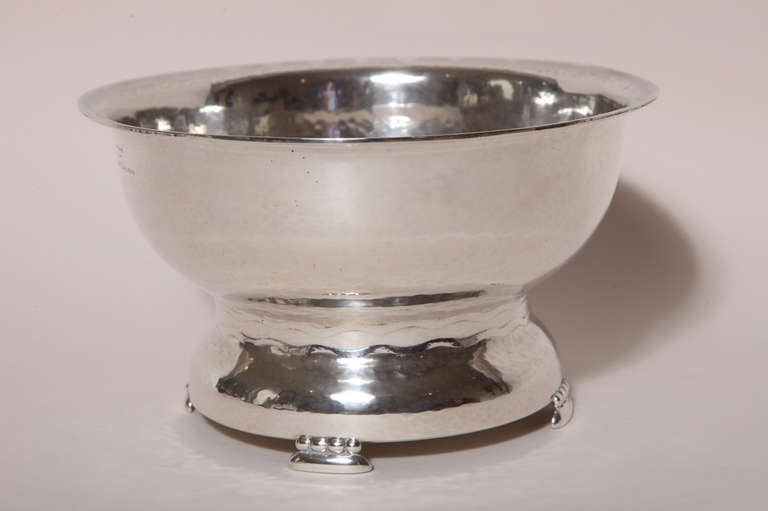 K. Anderson Swedish Art Deco Sterling Silver Centrepiece Coupe For Sale 3