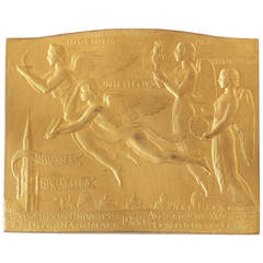 Armand Bonnetain Belgian Art Deco Bronze Medal, 1935