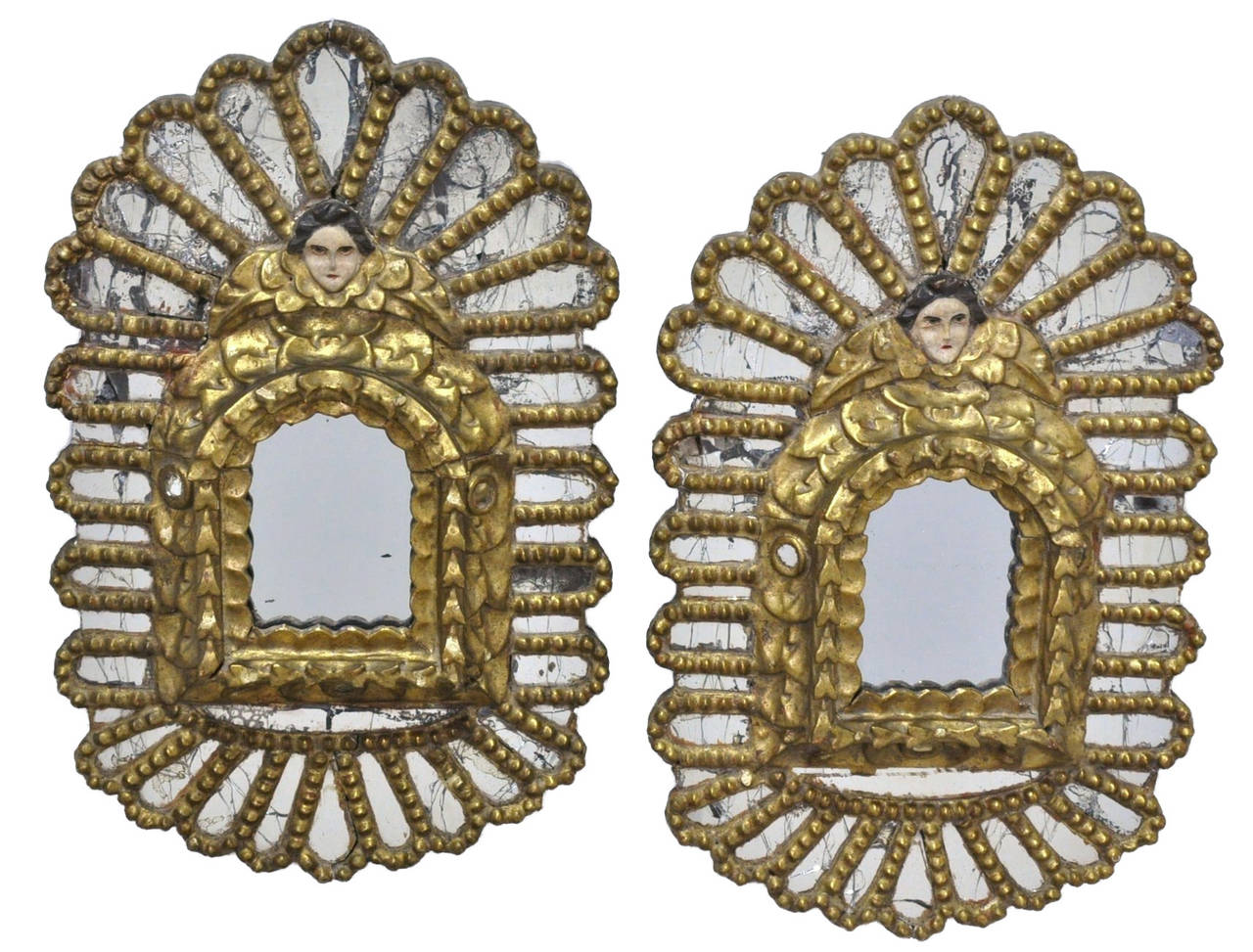 Pair of 18th C. Spanish Mirrors