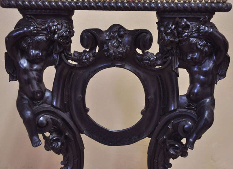 French 18th Century Ebonized Prie-Dieu with Aubusspn In Excellent Condition In Dallas, TX