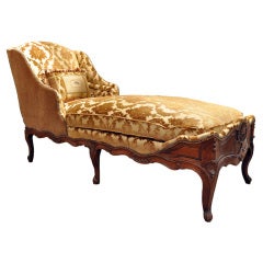 Antique 19th C. Oak Chaise from Normandy