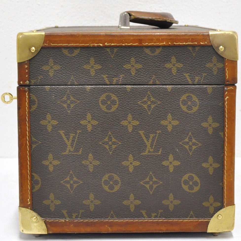 French Vintage Louis Vuitton Leather Box