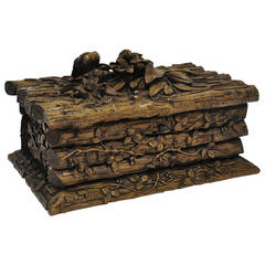 Antique 19th C. French Carved Box