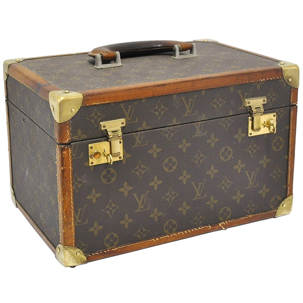 Vintage Louis Vuitton Leather Box at 1stDibs