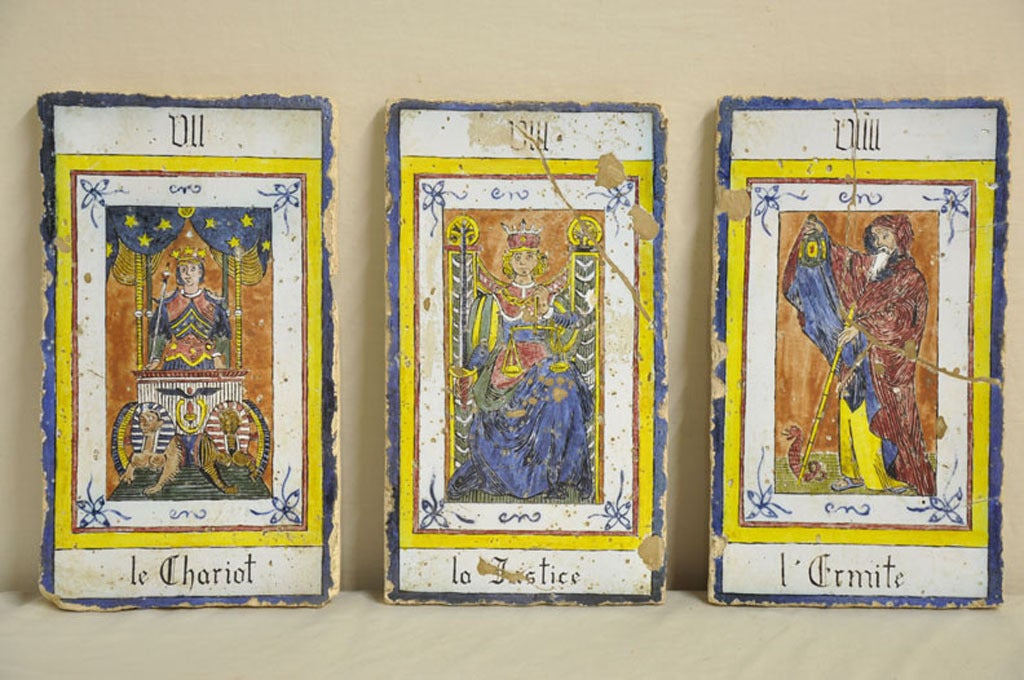 hand painted tarot cards