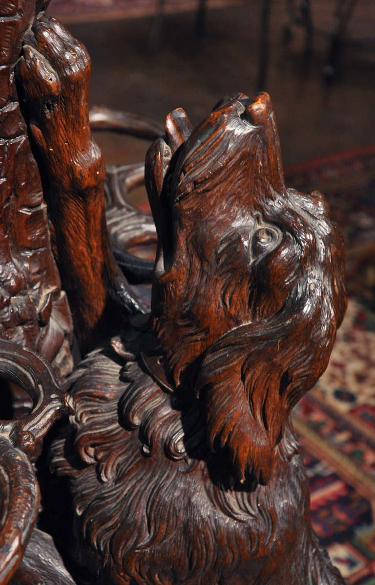 Unusual 19th C. Black Forest Hall Tree at 1stdibs