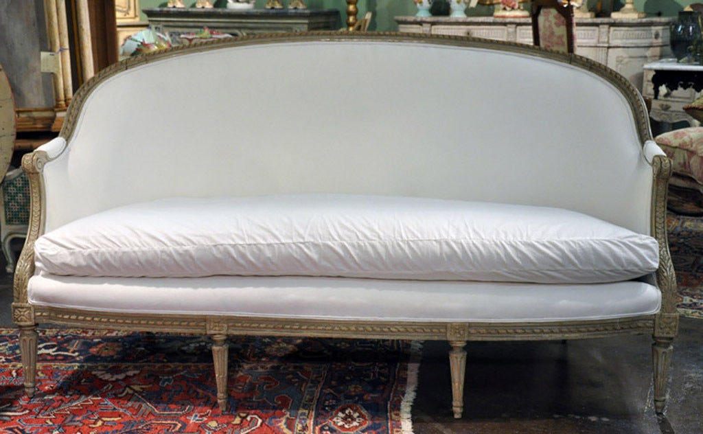 Louis XVI Painted Canapé corbeille