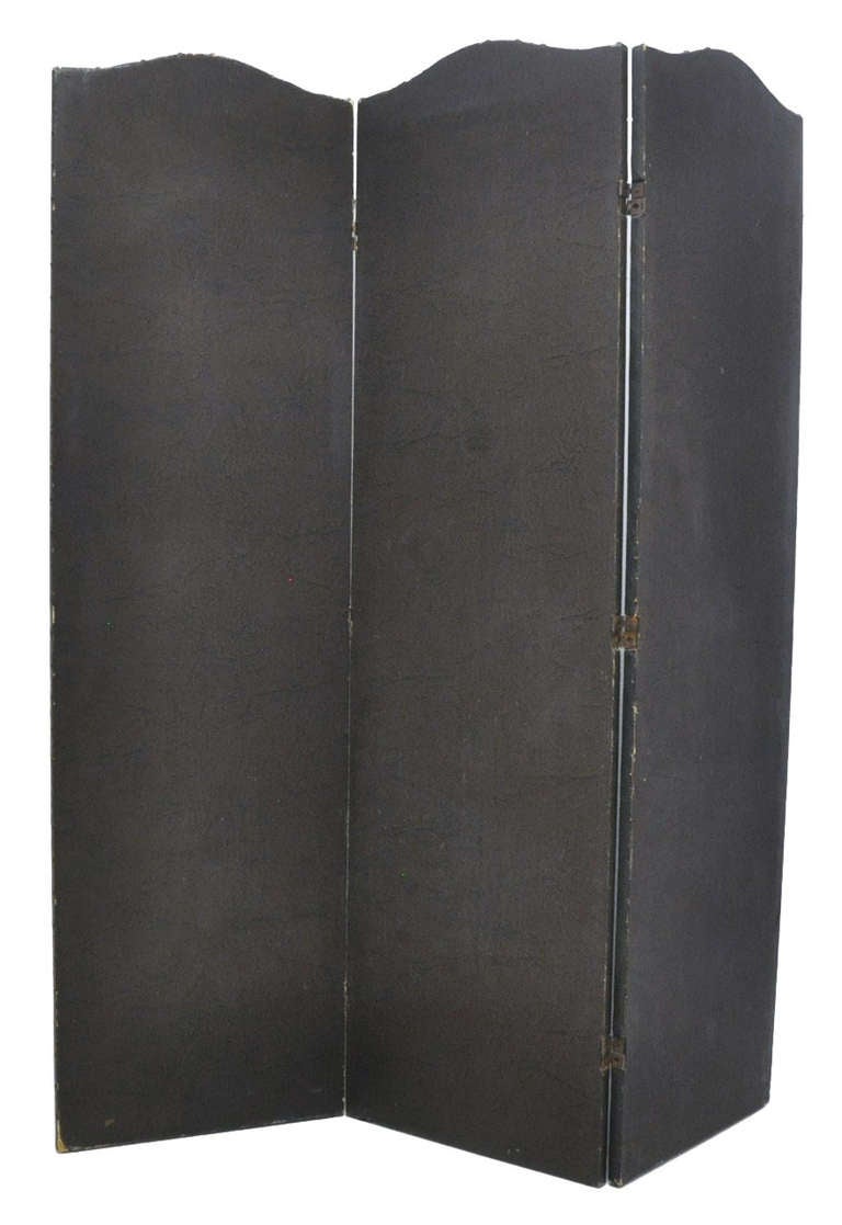 19th Century Venetian Three-Panel Painted Screen In Excellent Condition In Dallas, TX