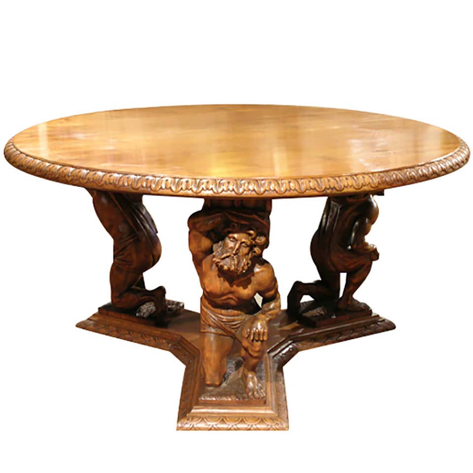 Round Renaissance Table Renaissance Tables - 144 For Sale at 1stdibs