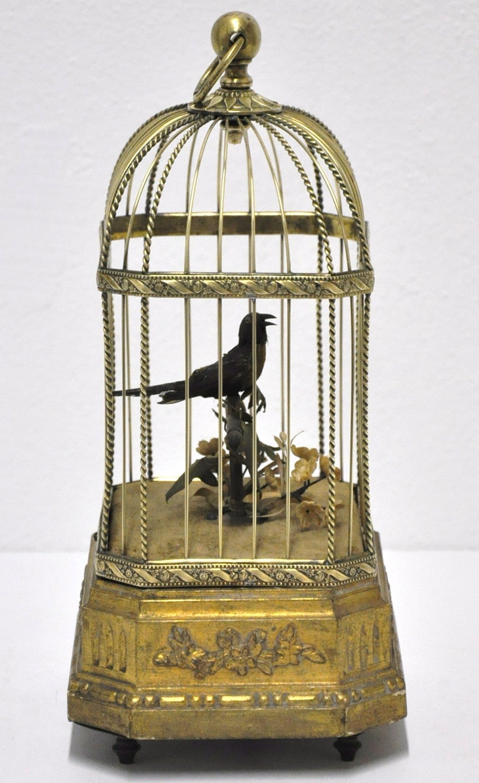 mechanical singing bird cage