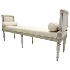 19th C. Louis Philippe Painted Banquette