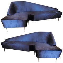 Italian 50's Pair of Sofas