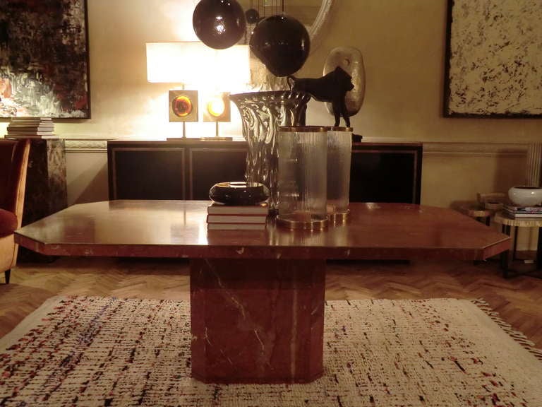 1970's Willy Rizzo Marble Table 1