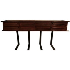 Vintage IT.50's walnut chest of drawers/console