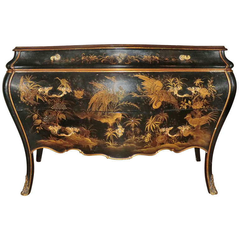 Italian Chinoiserie Chest of Drawers at 1stDibs