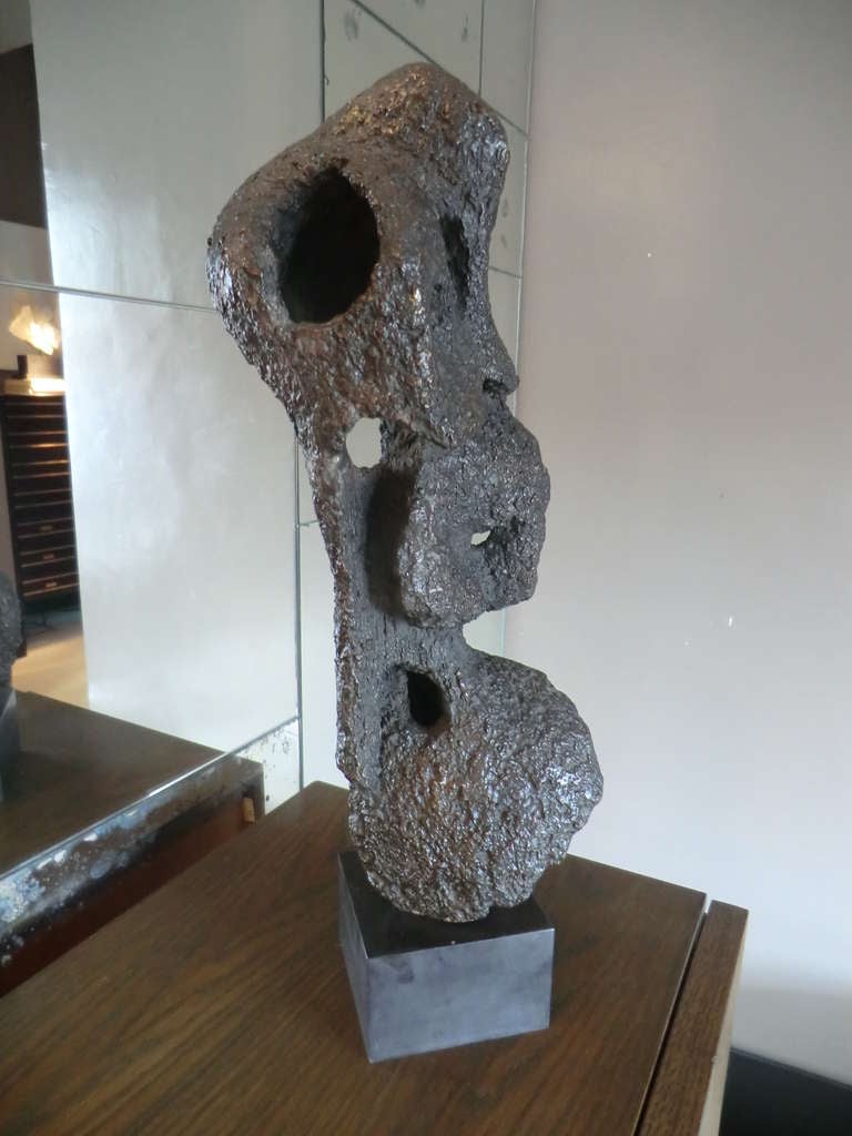 Bronze Sculpture Ardesia stone base