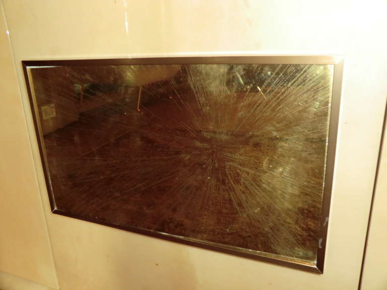 Late 20th Century 1970's Laquered Goatskin Parchment  Credenza in the style of Karl Springer