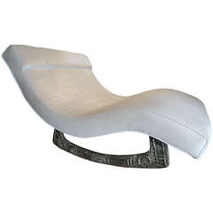 1970's Adrian Pearsall Resin  Rocking Lounge Chair