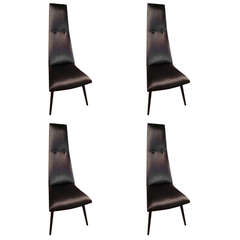 1960's Adrian Pearsall set of 4 Highback Dining Chairs