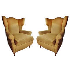 1950's English Pair of Armchairs 