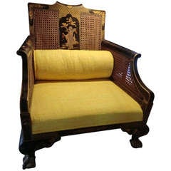 19th c."Chinoiserie" Lounge Chair
