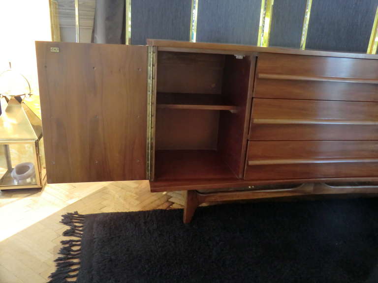 Mid-Century Modern 1960's Walnut Sideboard