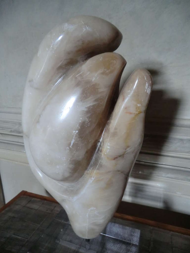 Italian 1970's Marble Abstract Sculpture