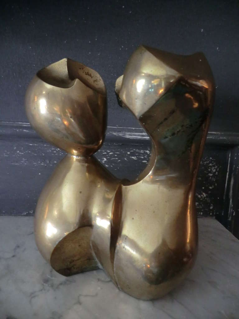 Abstract sculpture , beautiful vintage patina