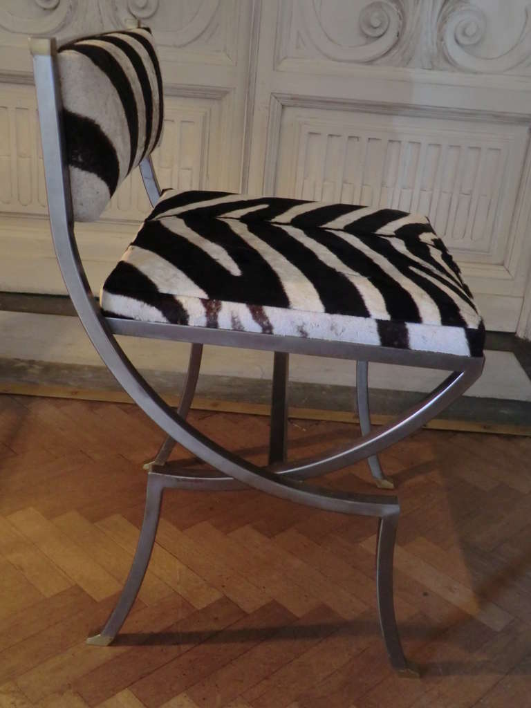 Mid-Century Modern 1960s  Italian Zebra Chair