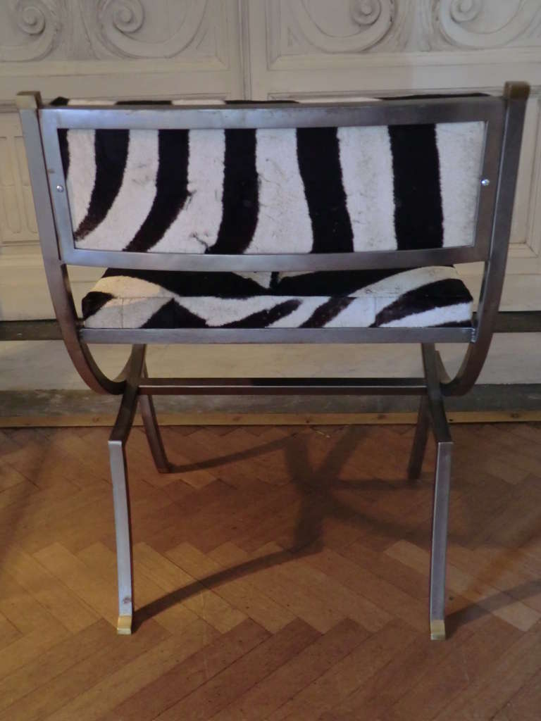 1960s  Italian Zebra Chair In Excellent Condition In Firenze, IT