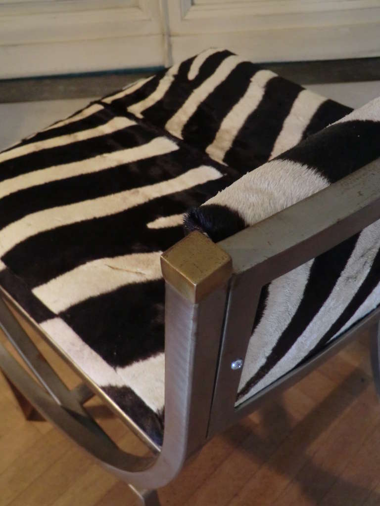 Mid-20th Century 1960s  Italian Zebra Chair
