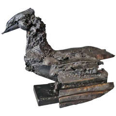 Heron Bronze Sculpture