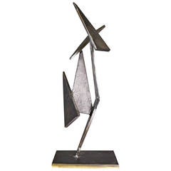 1980s Joseph. Seltzer Industrial Metal Sculpture