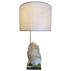 1960's Italian Sculpture Lamp with Quartz