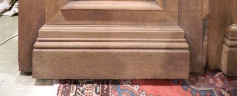 19th Century Pair of Monumental Victorian Style Doors with Glass and Carved Panels