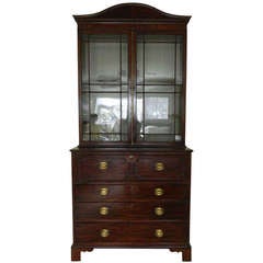 19th Century English Mahogany Secretary