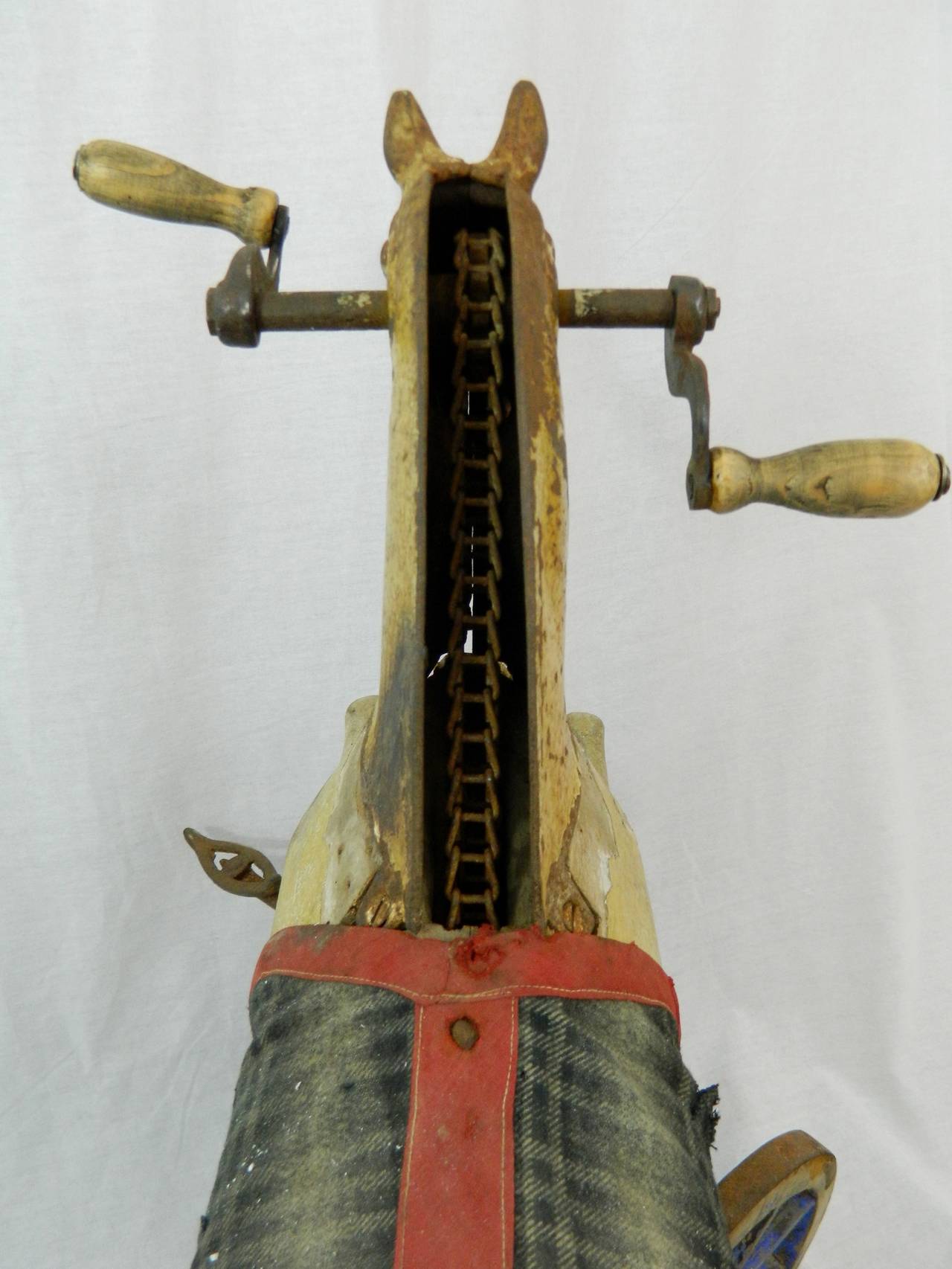 French Wood Horse Tricycle or Toy Riding Horse, 19th Century 5