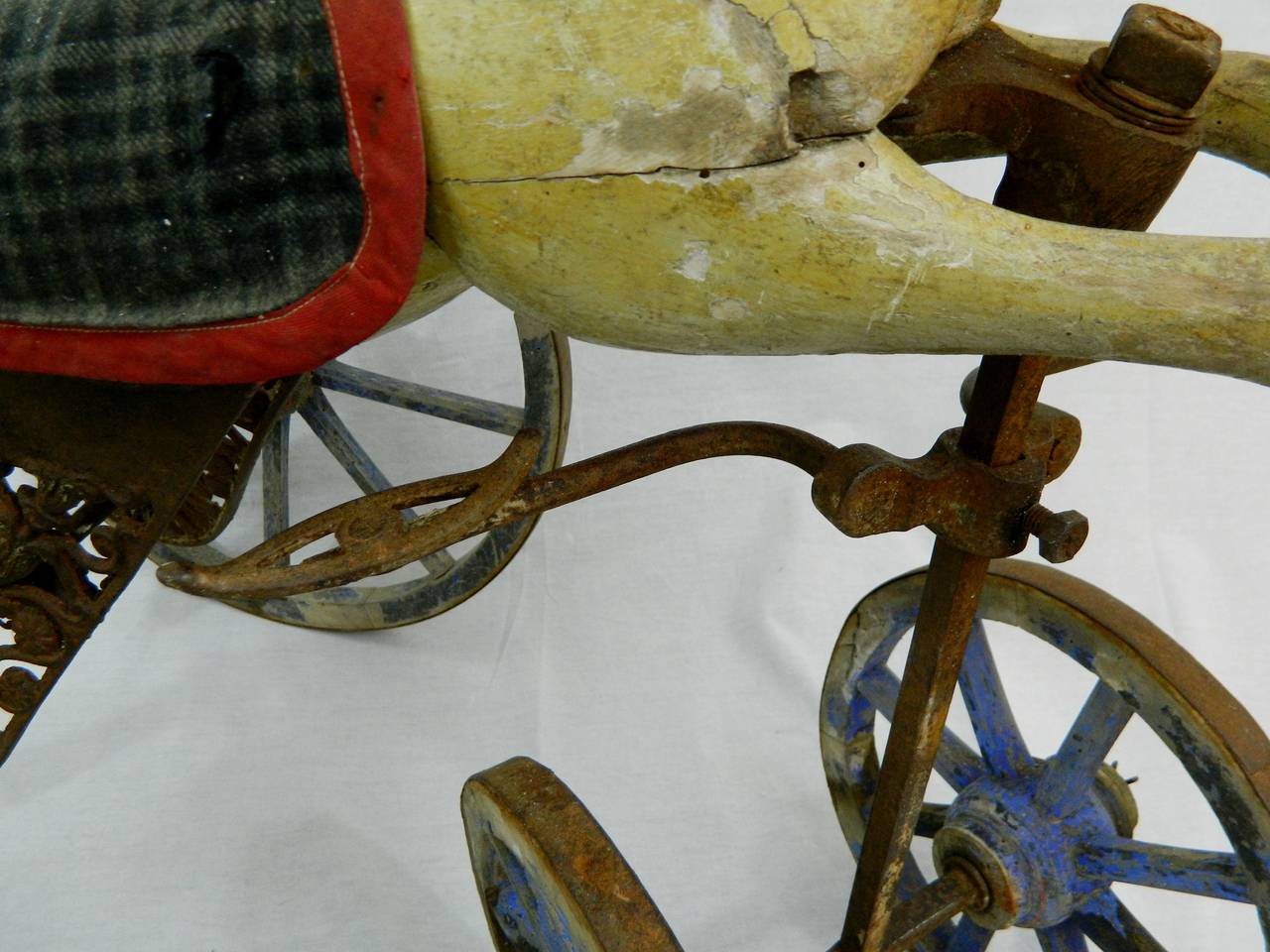 French Wood Horse Tricycle or Toy Riding Horse, 19th Century 3