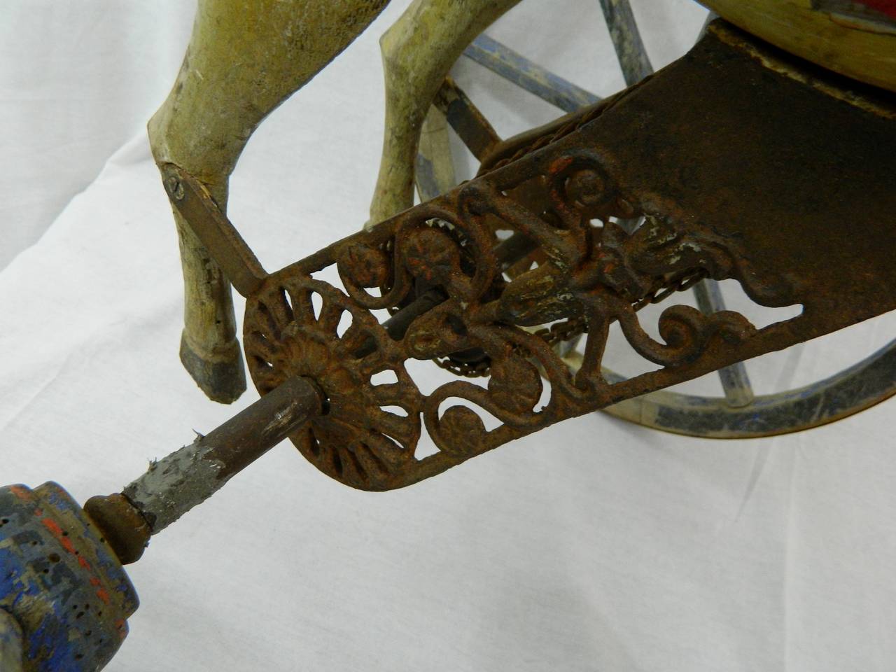 French Wood Horse Tricycle or Toy Riding Horse, 19th Century 4